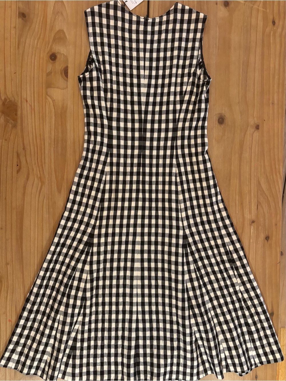 M.M. LaFleur Nyla Dress Luxe Gingham Black/White Womens size 8 NWT